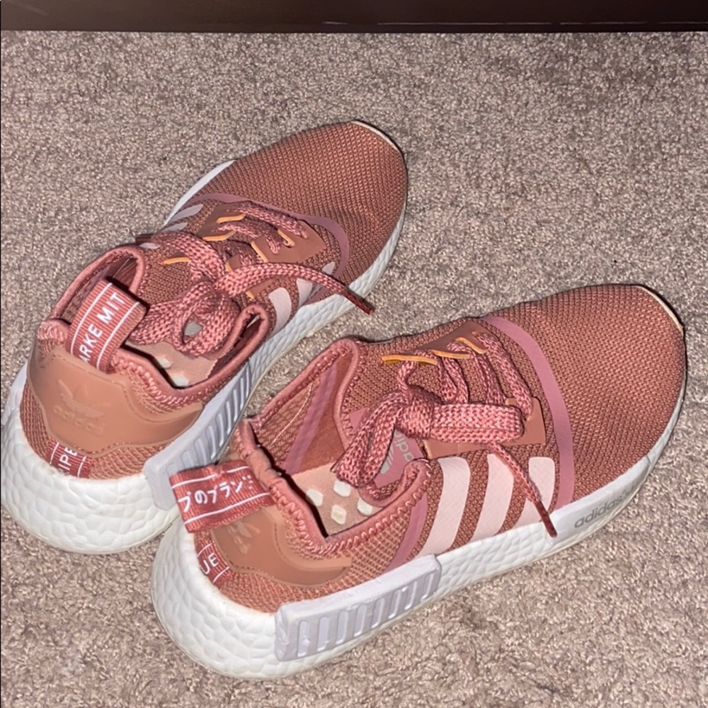 Rose gold NMD shoes